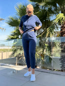 Calça De Tricô Com Barra Italiana Gabi