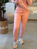 Calça De Tricô Com Barra Italiana Gabi