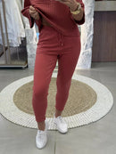 Calça De Tricô Com Barra Italiana Gabi