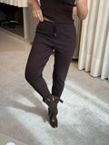 Calça De Tricô Com Barra Italiana Gabi