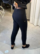 Calça De Tricô Com Barra Italiana Gabi