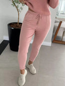 Calça De Tricô Com Barra Italiana Gabi
