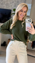 Blusa Biamar Com Decote Redondo Em Fio Pluma Exclusivo