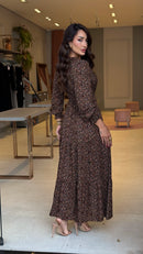 Vestido Manga Longa Larissa Floral