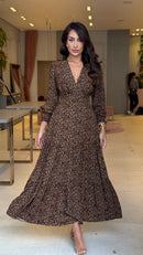 Vestido Manga Longa Larissa Floral