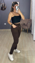 Calça sarja flanelado