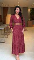 Vestido Manga Longa Larissa Floral