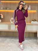 Vestido com casaco